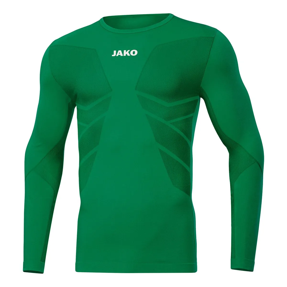 JAKO Longsleeve Comfort 2.0 Unisex sportgruen Front