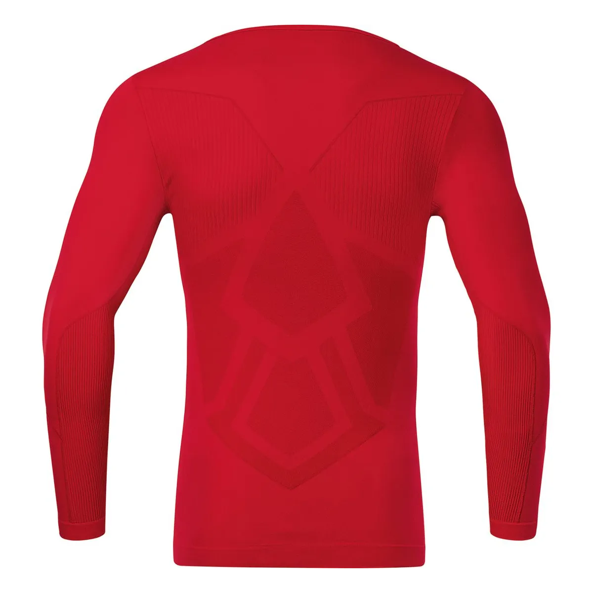 JAKO Longsleeve Comfort 2.0 Unisex sportrot Rücken
