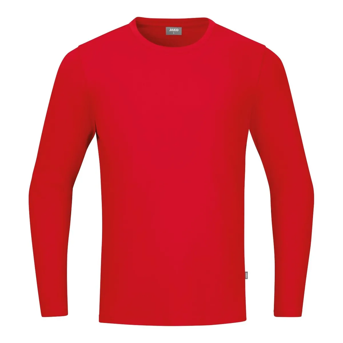 JAKO Longsleeve Organic Unisex rot Front
