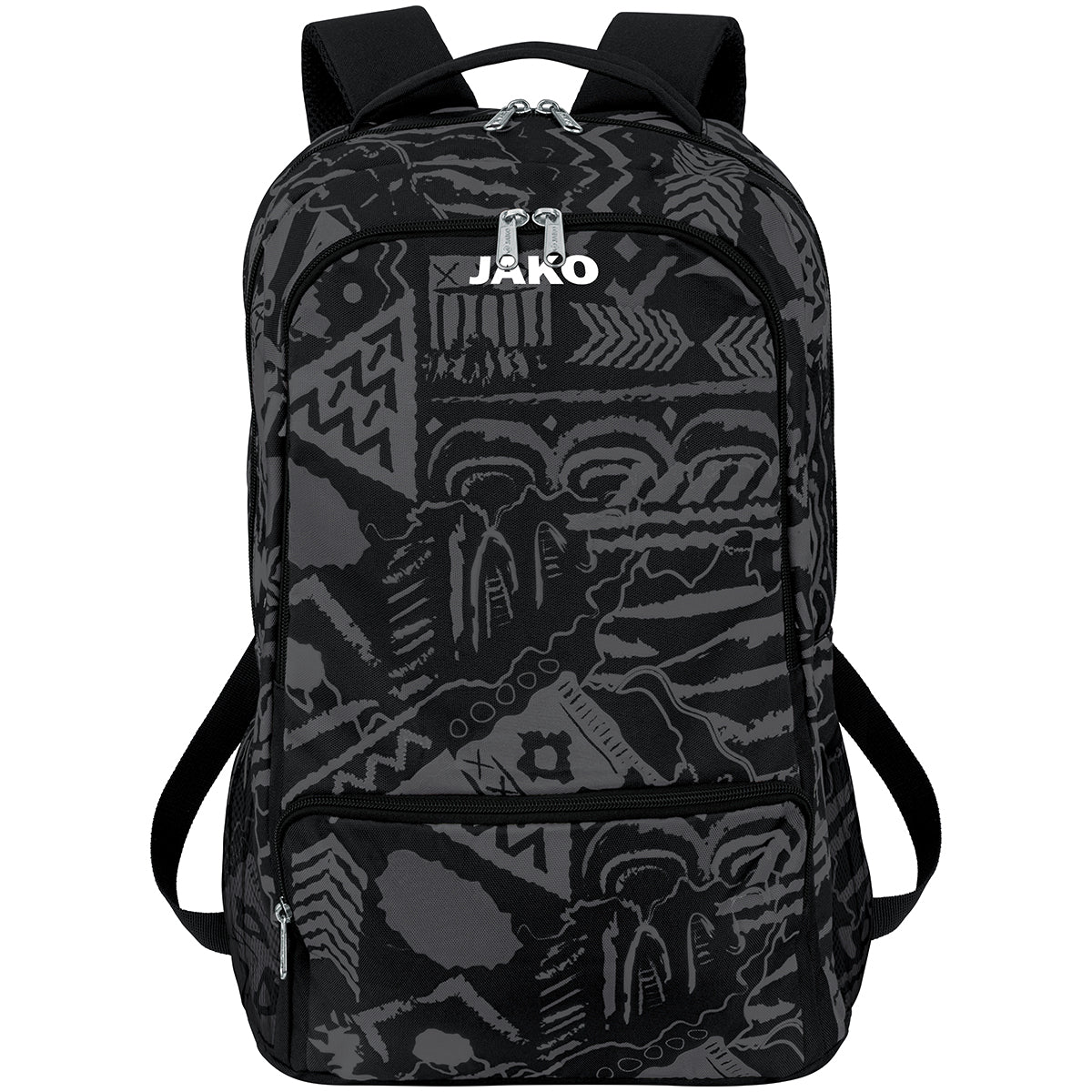 JAKO Rucksack Tropicana Unisex schwarz-anthrazit Front