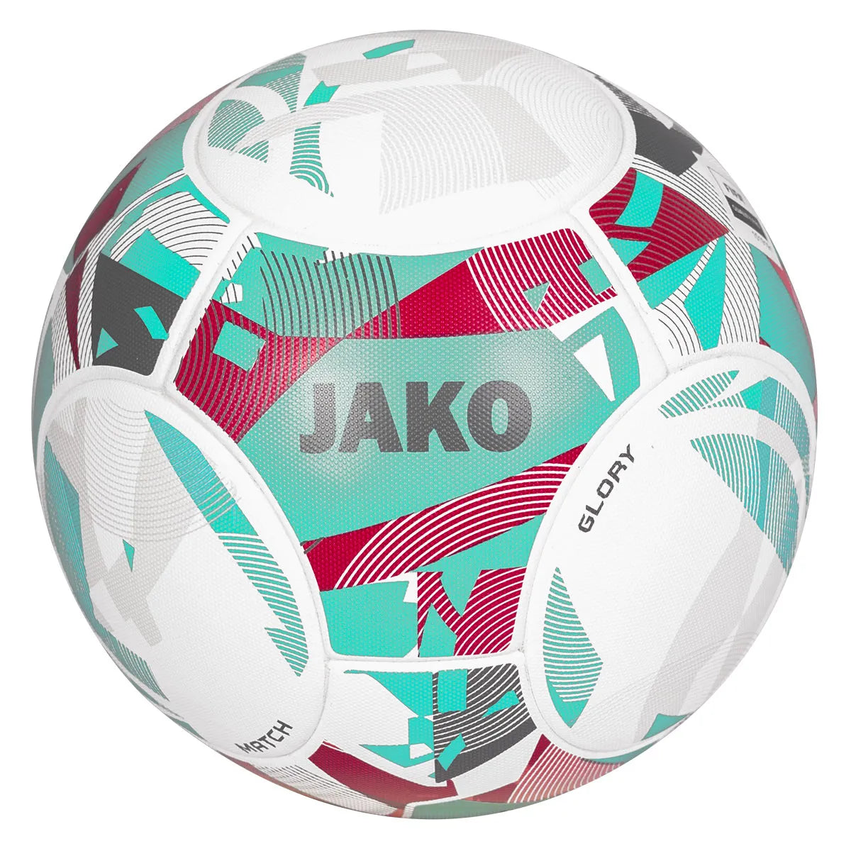 JAKO Fußball Glory Pro weiß/rubine red/cool gray
