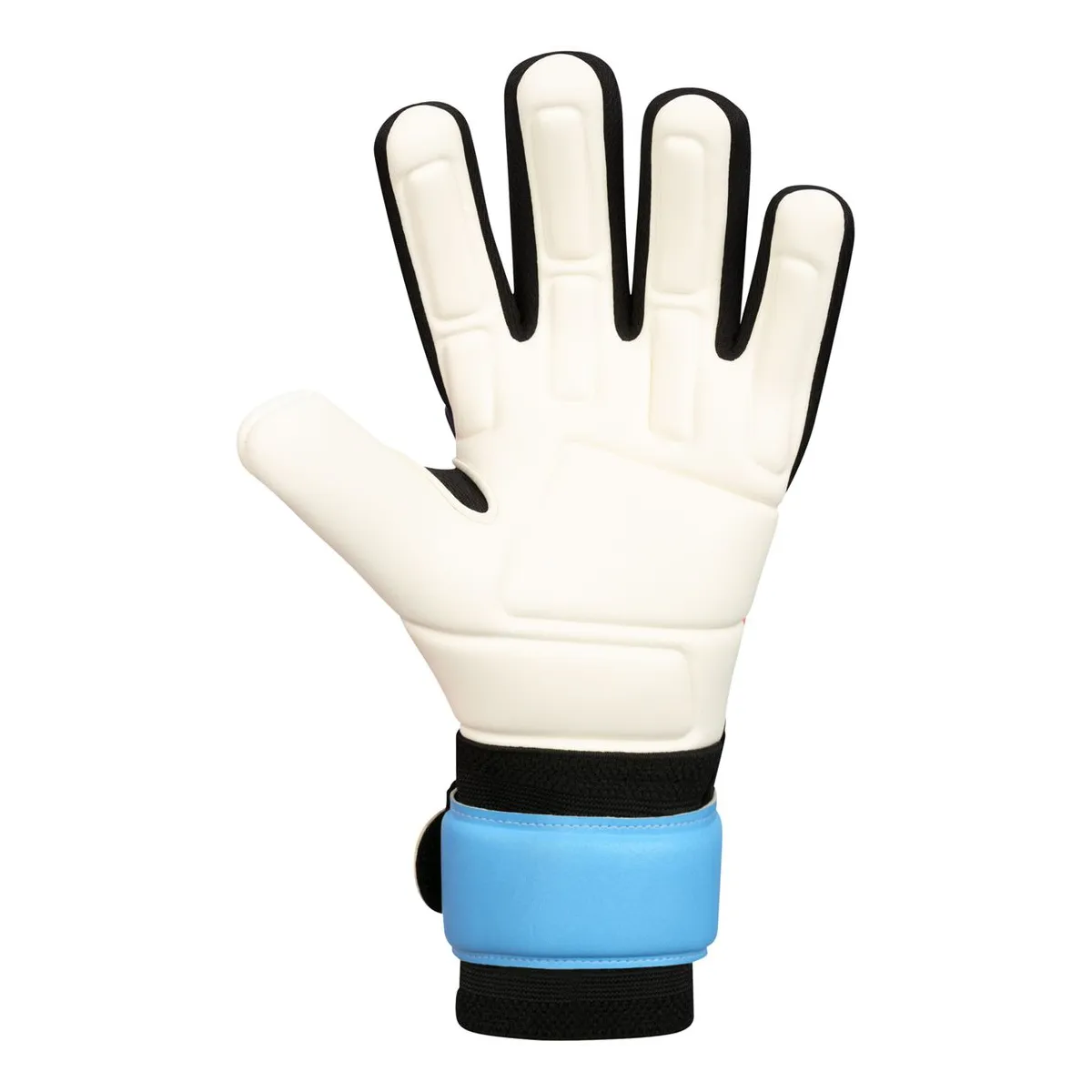 JAKO Torwarthandschuhe River Supersoft NC Unisex skyblue-coral-navy Rücken #farbe_skyblue-coral-navy