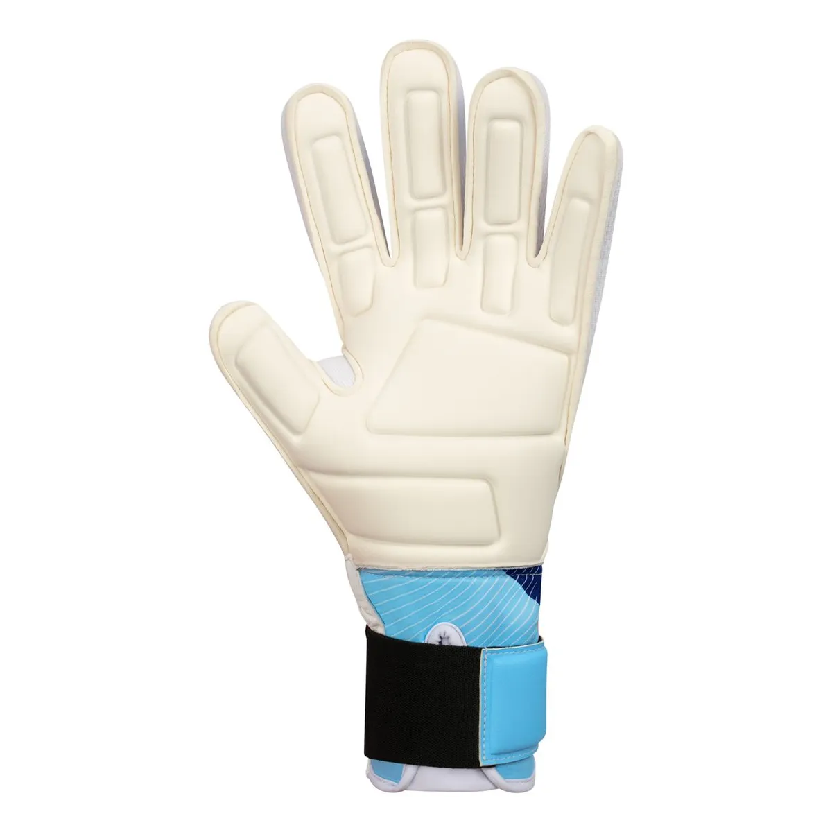 JAKO Torwarthandschuhe River WRC Protection Unisex skyblue-coral-navy Rücken #farbe_skyblue-coral-navy