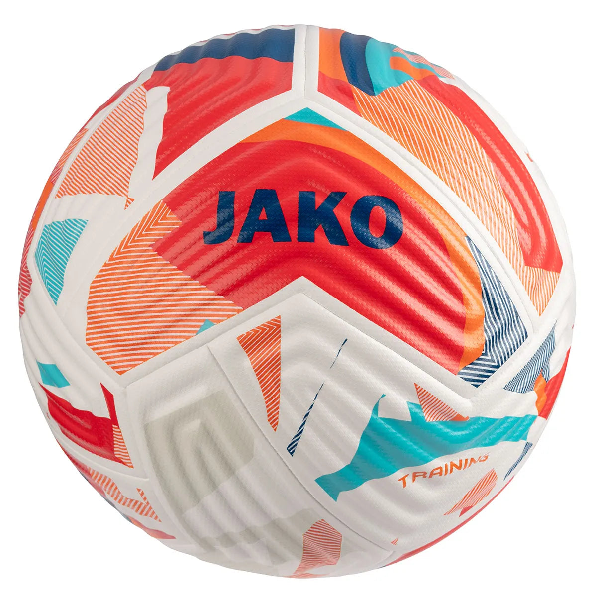 JAKO Fußball Flow weiß/fluo red/navy
