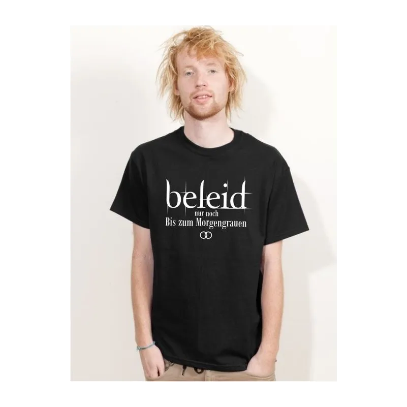 BIGTIME Junggesellenabschied Beileid JGA 1 T-Shirt Herren schwarz Front #farbe_schwarz