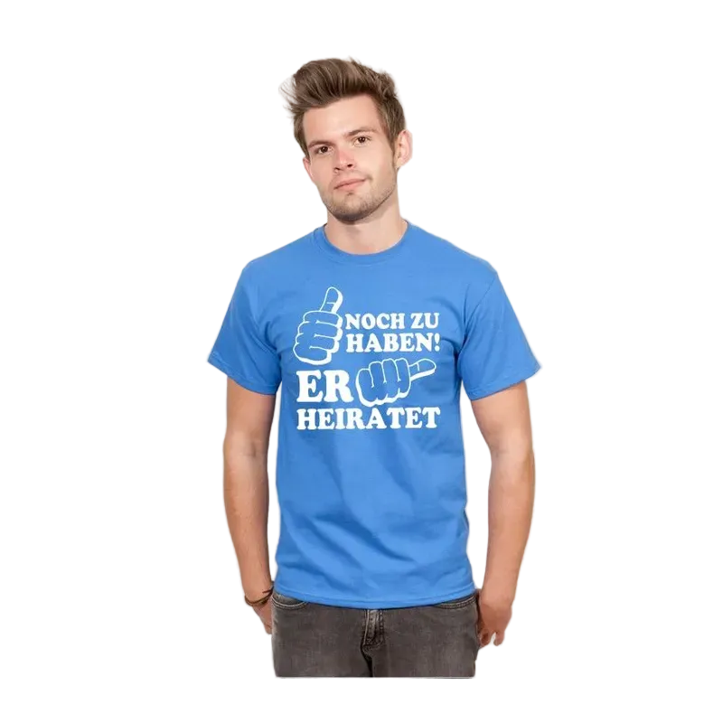 BIGTIME Junggesellenabschied Noch zu Haben JGA 6 T-Shirt Herren royal Front