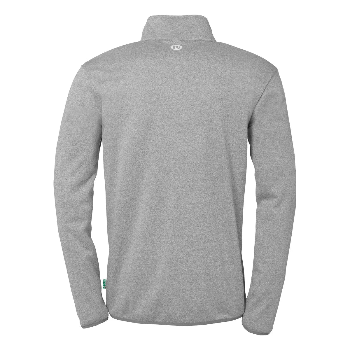 Kempa Aufwärmshirt 1/4-Zip Top Unisex dark-grau-melange Rücken