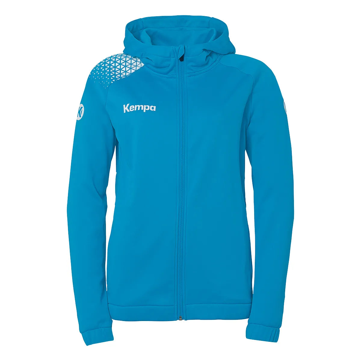 Kempa Kapuzenjacke Ambition 28 Damen kempablau-weiss Front