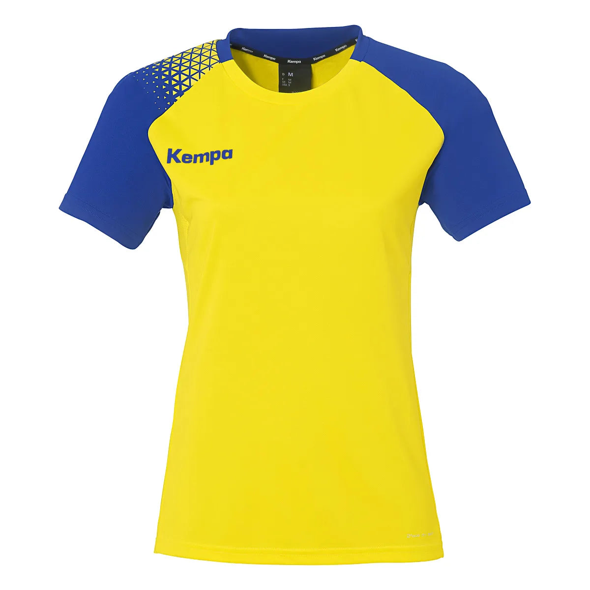 Kempa Trikot Ambition 28 Kurzarm Damen limonengelb-royal Front