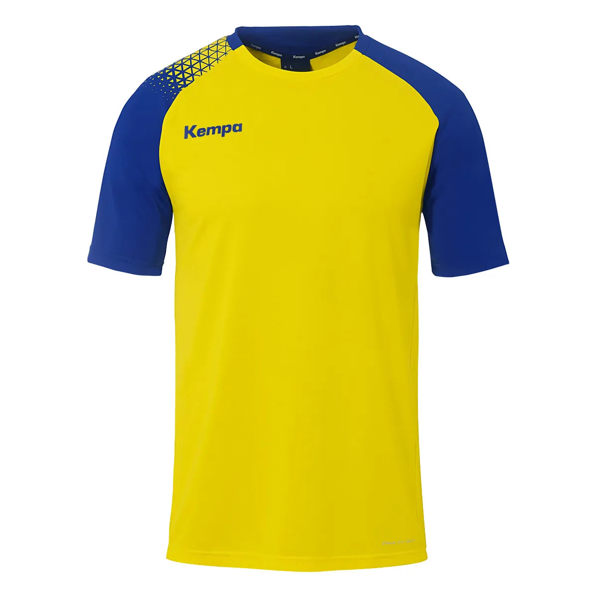 Kempa Trikot Ambition 28 Kurzarm Unisex limonengelb-royal Front