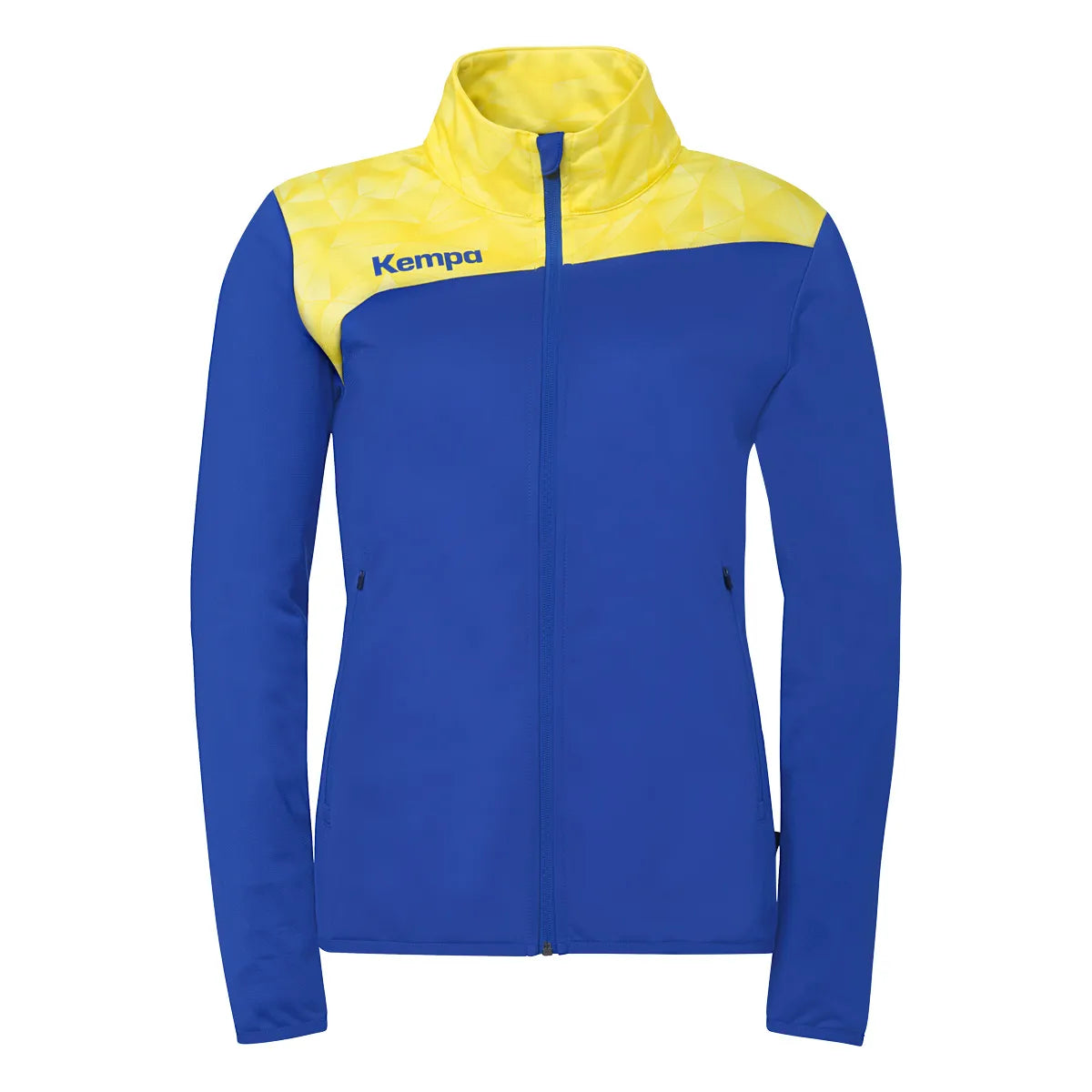 Kempa Trainingsjacke Athletics 29 Poly Damen royal-limonengelb Front