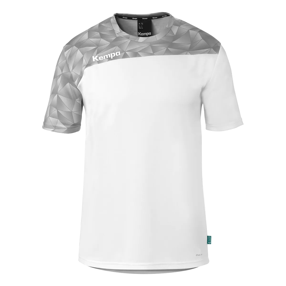 Kempa Trikot Athletics 29 Kurzarm Unisex weiss-steingrau Front #farbe_weiss-steingrau