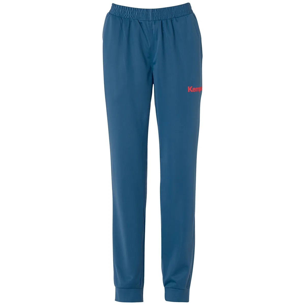 Kempa Trainingshose Lite Damen ice-grau-fluo-rot Front #farbe_ice-grau-fluo-rot