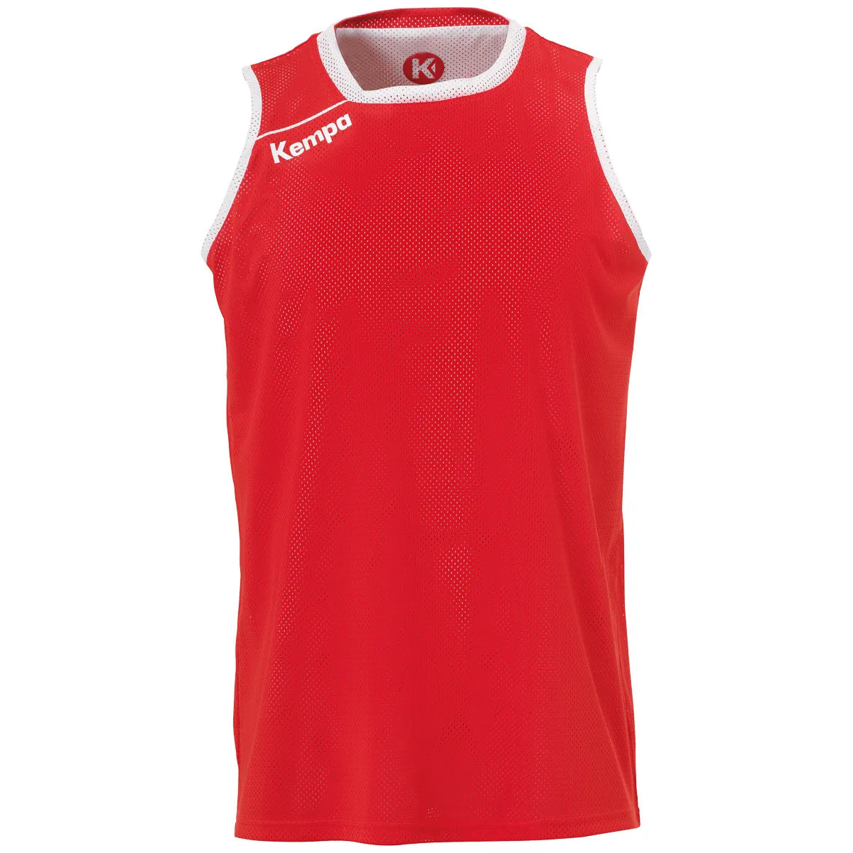 Kempa Tanktop Reversible Unisex rot-weiss Front #farbe_rot-weiss
