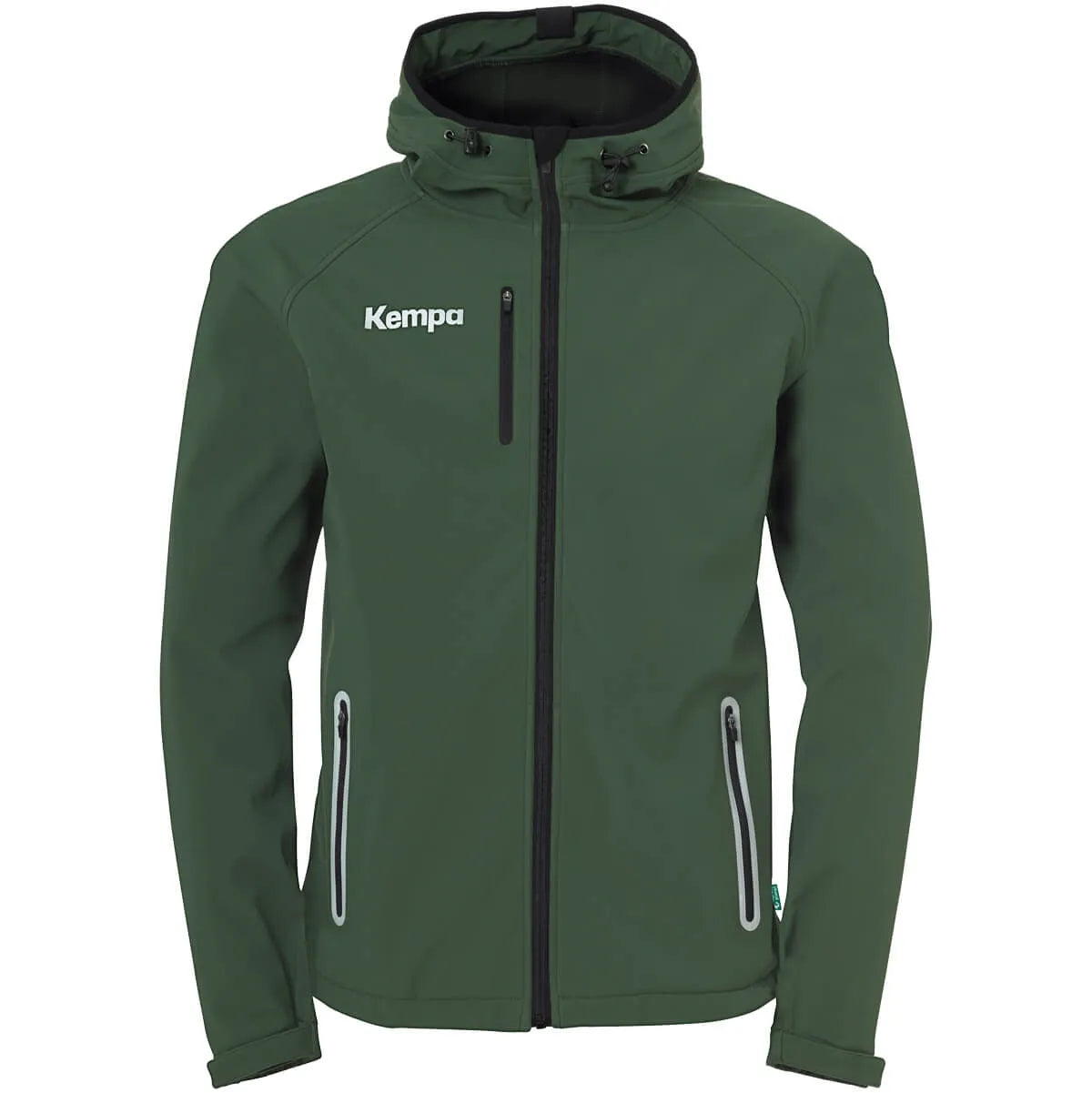 Kempa Jacke Softshell Unisex dark-olive Front #farbe_dark-olive