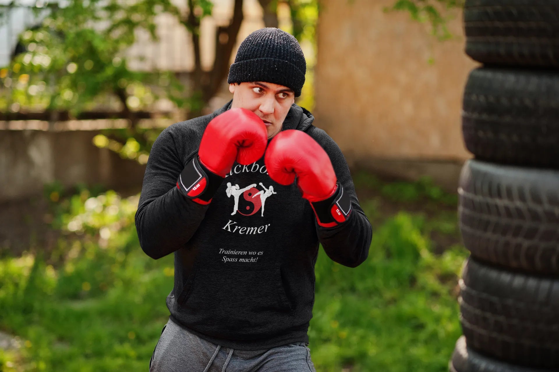 BIGTIME Kremer Kickboxen Kapuzenpullover Limited Edition mit Frontprint