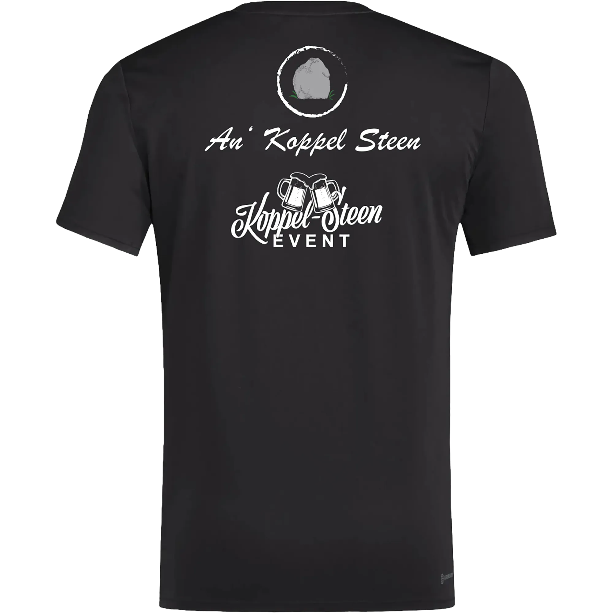 BIGTIME Koppel Steen | T-Shirt Herren schwarz Rücken