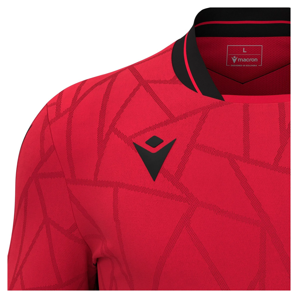 Macron Trikot CERBERUS Unisex Red-Black Detail