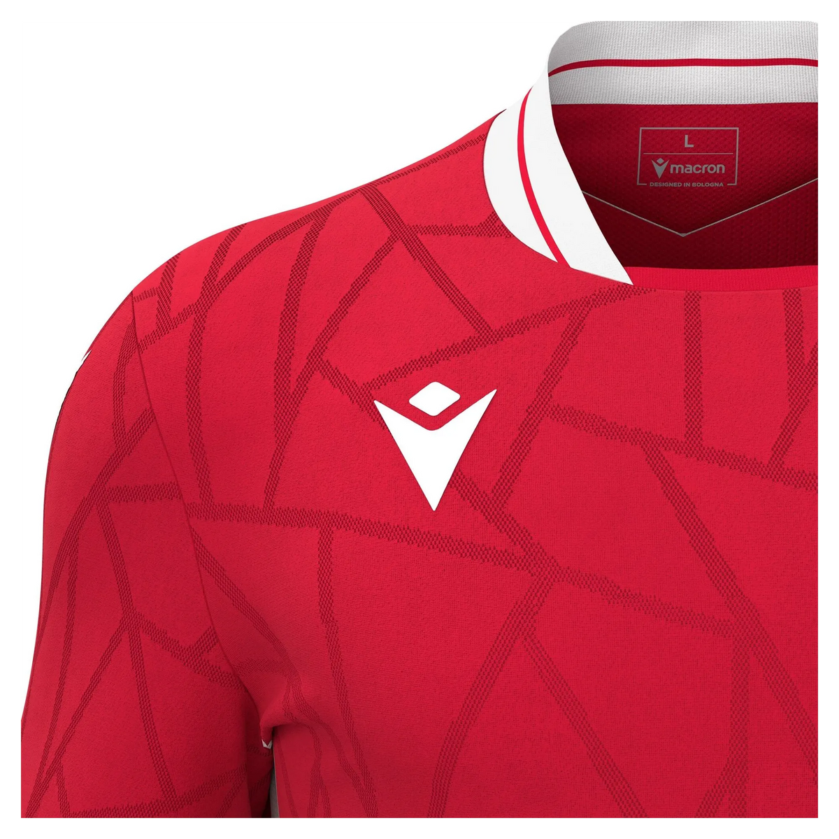 Macron Trikot CERBERUS Unisex Red-White Detail