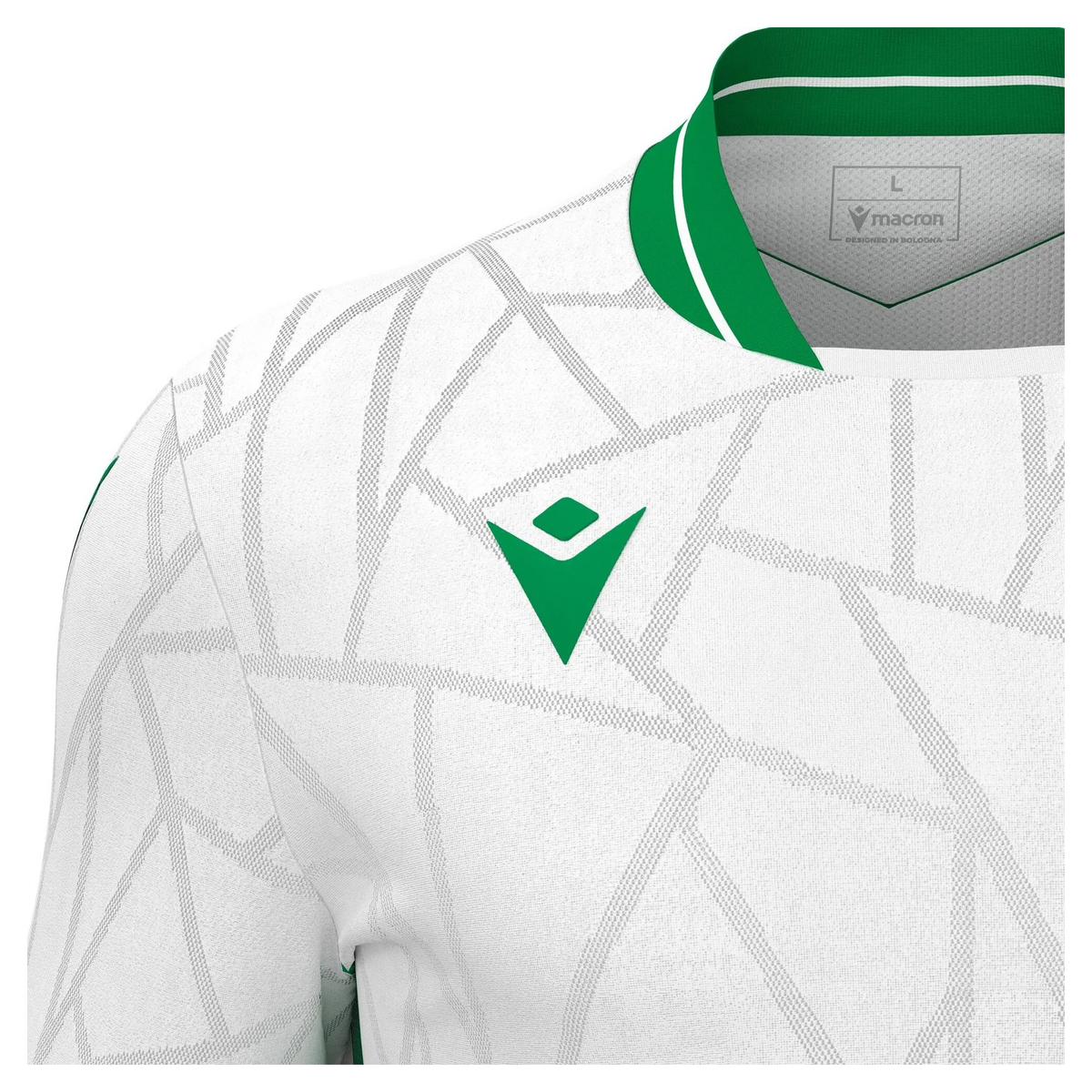 Macron Trikot CERBERUS Unisex White-Green Detail
