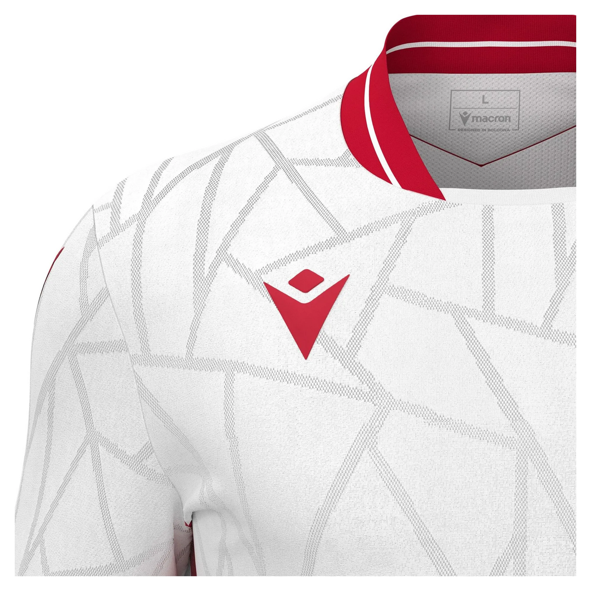 Macron Trikot CERBERUS Unisex White-Red Detail