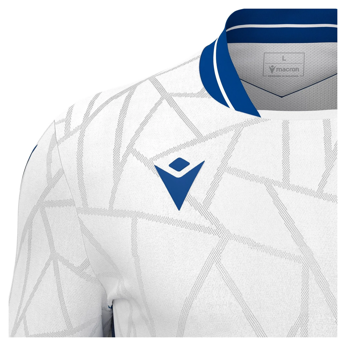 Macron Trikot CERBERUS Unisex White-Royal Blue Detail