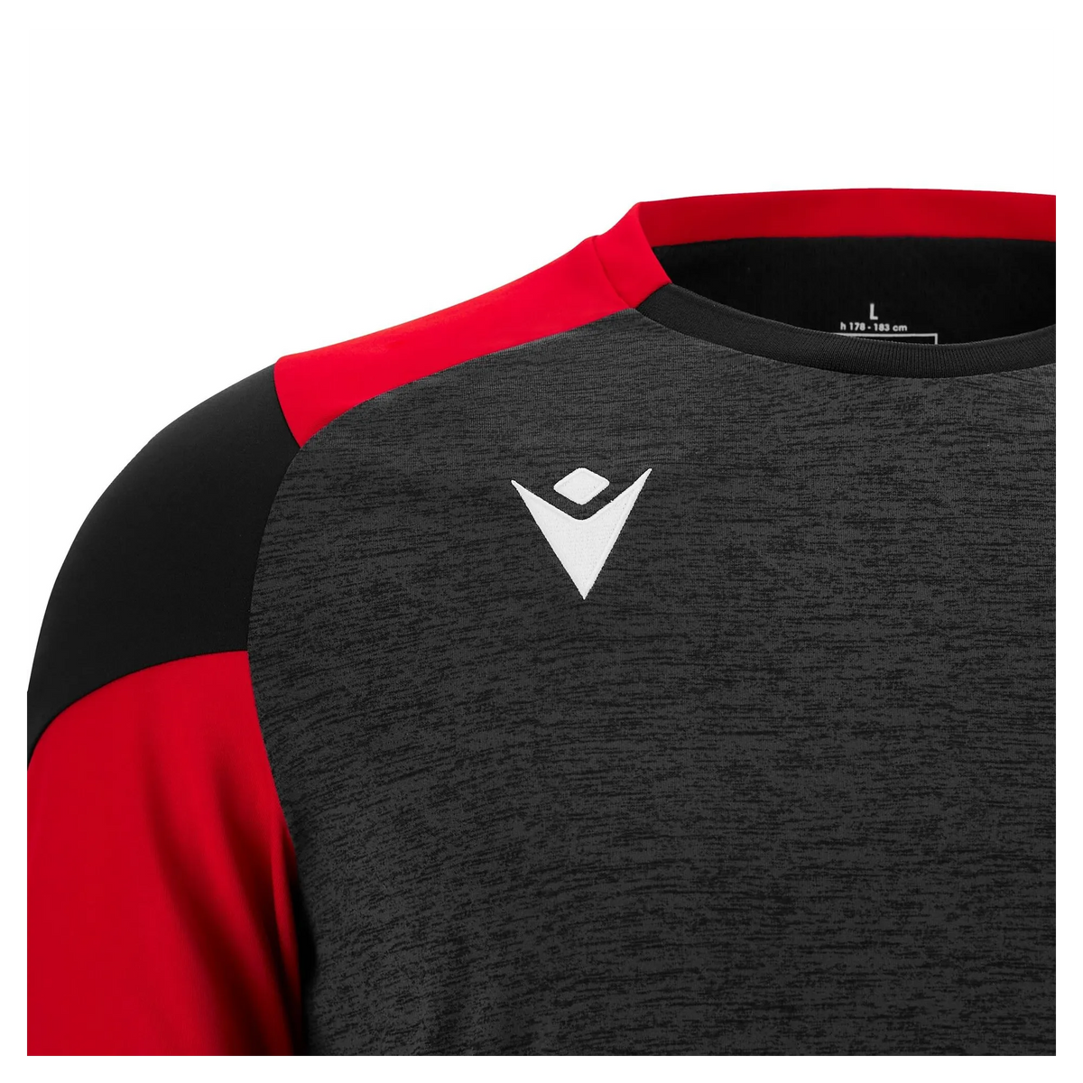 Macron Trikot GOLEM Unisex Black-Red Detail