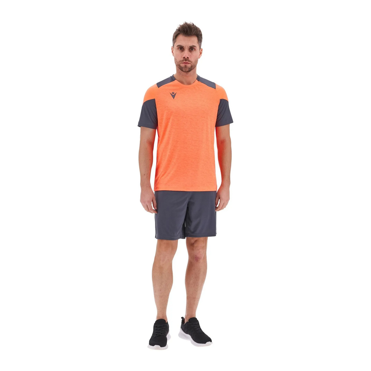 Macron Trikot GOLEM Unisex Neon Coral-Anthracite Detail