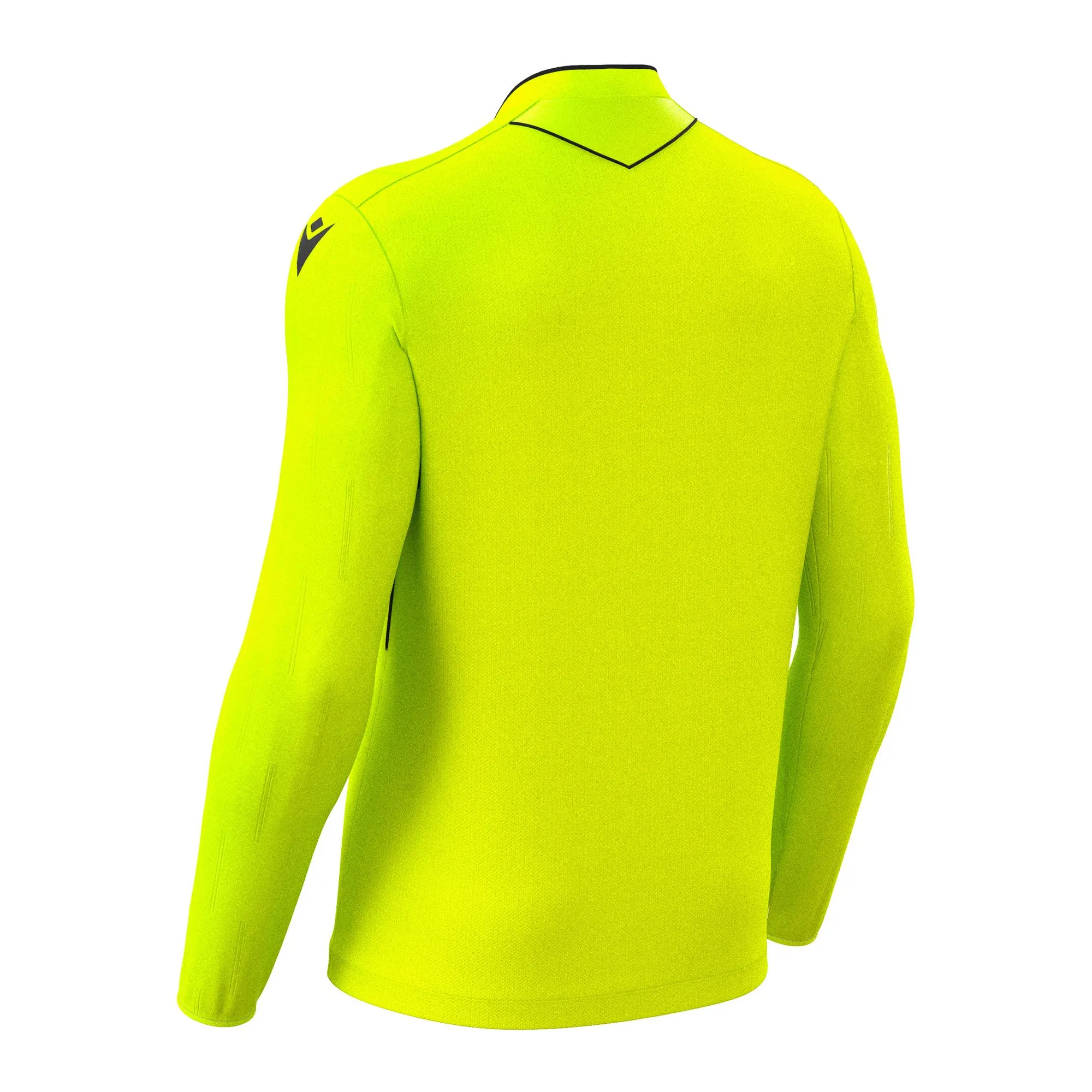 Macron Schiedsrichter Trikot Mendez Eco Langarm Unisex Neon Yellow Rücken