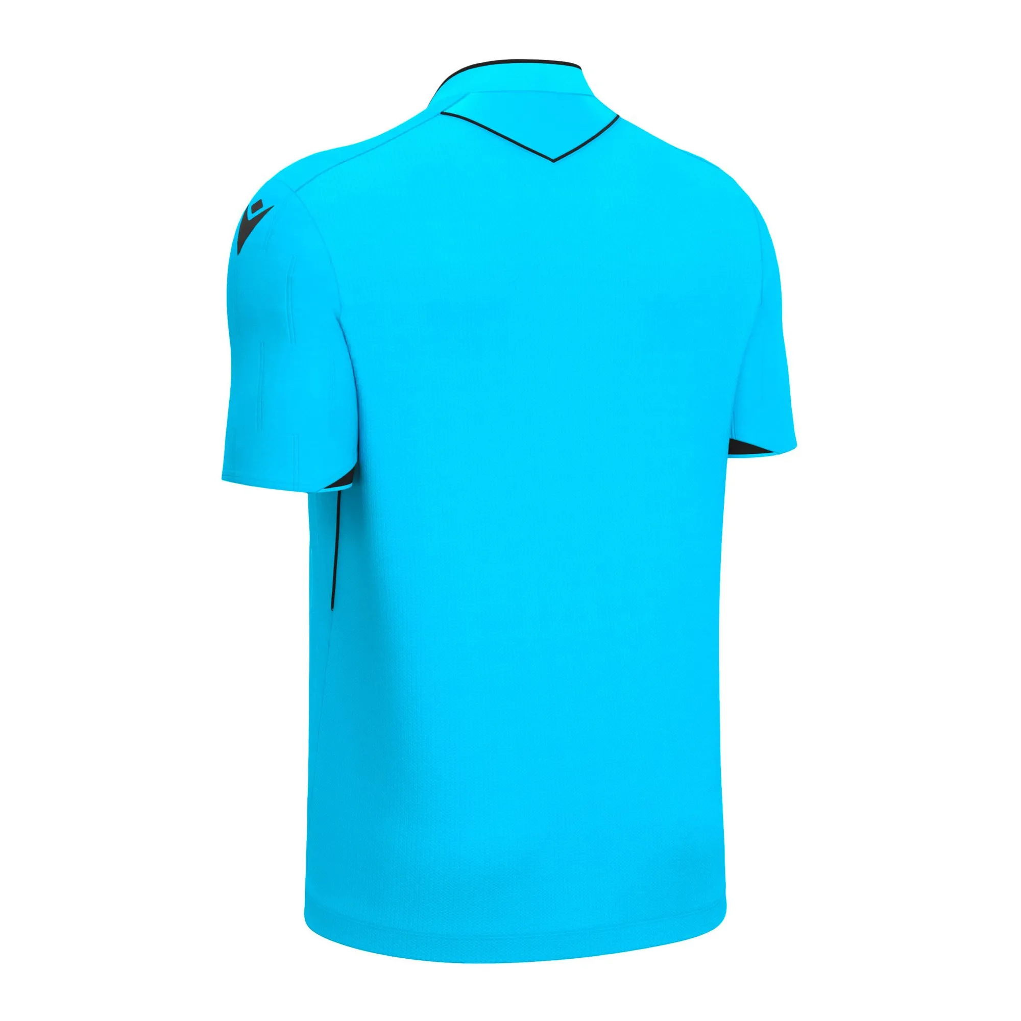 Macron Schiedsrichter Trikot Mendez Eco Kurzarm Unisex Neon Sky Rücken