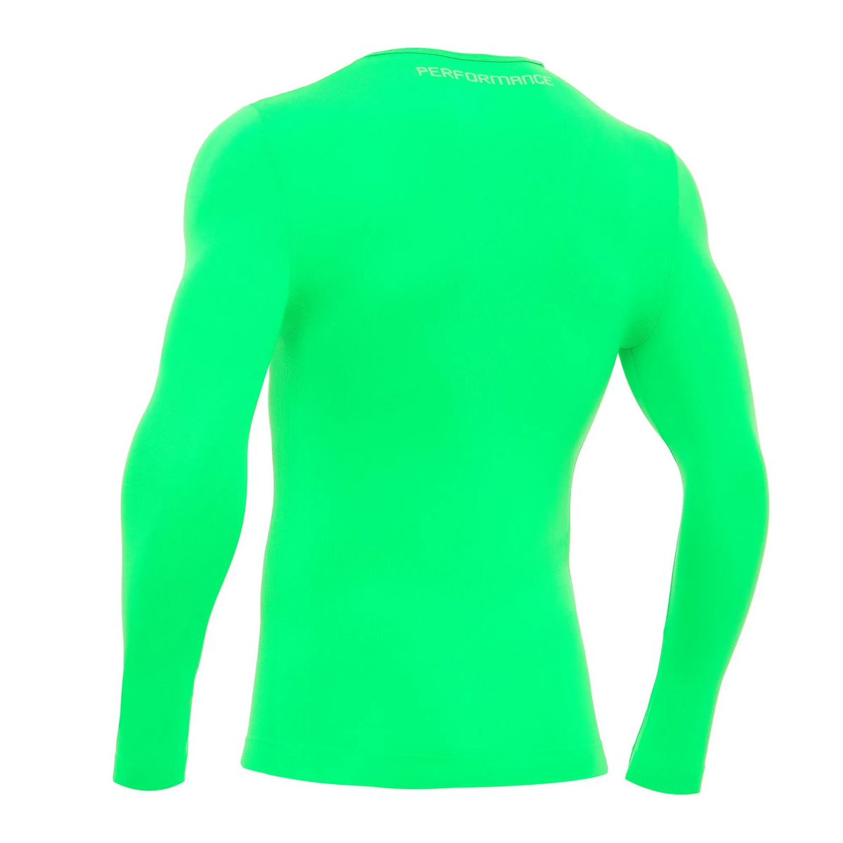 Macron Longsleeve Performance LS Unisex neon-green Rücken