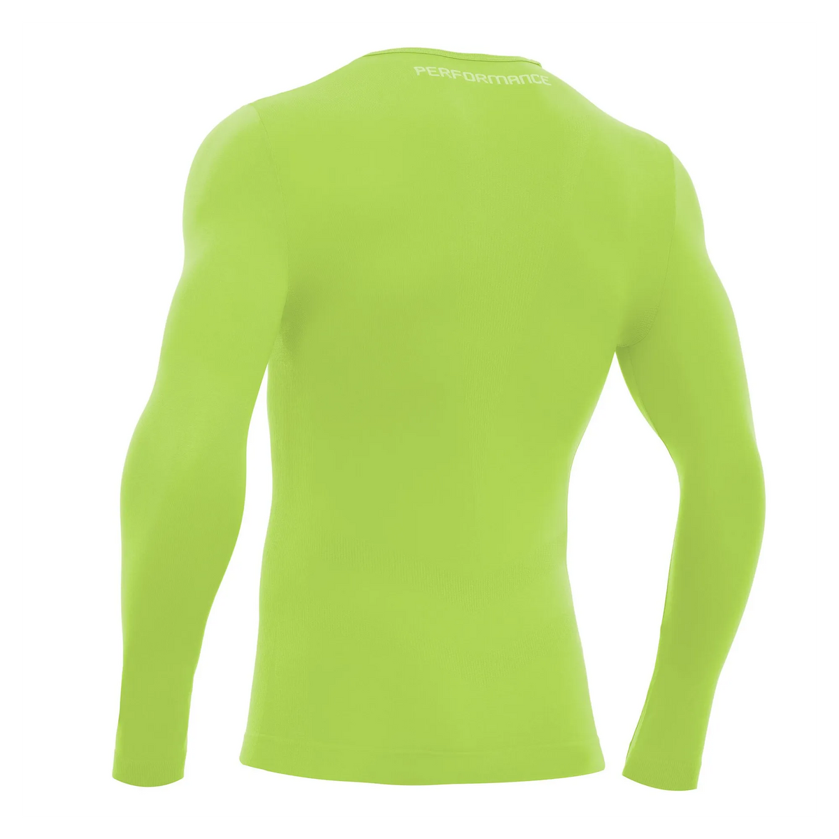 Macron Longsleeve Performance LS Unisex neon-yellow Rücken