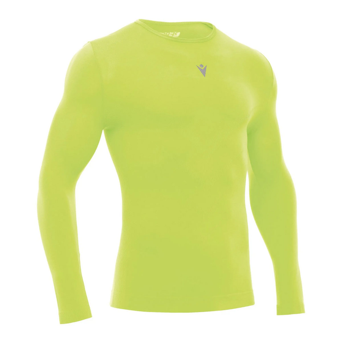 Macron Longsleeve Performance LS Unisex neon-yellow Front