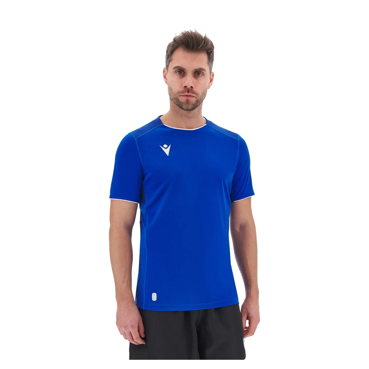 Macron Trikot Rhodium Eco Unisex Royal Blue-White Front