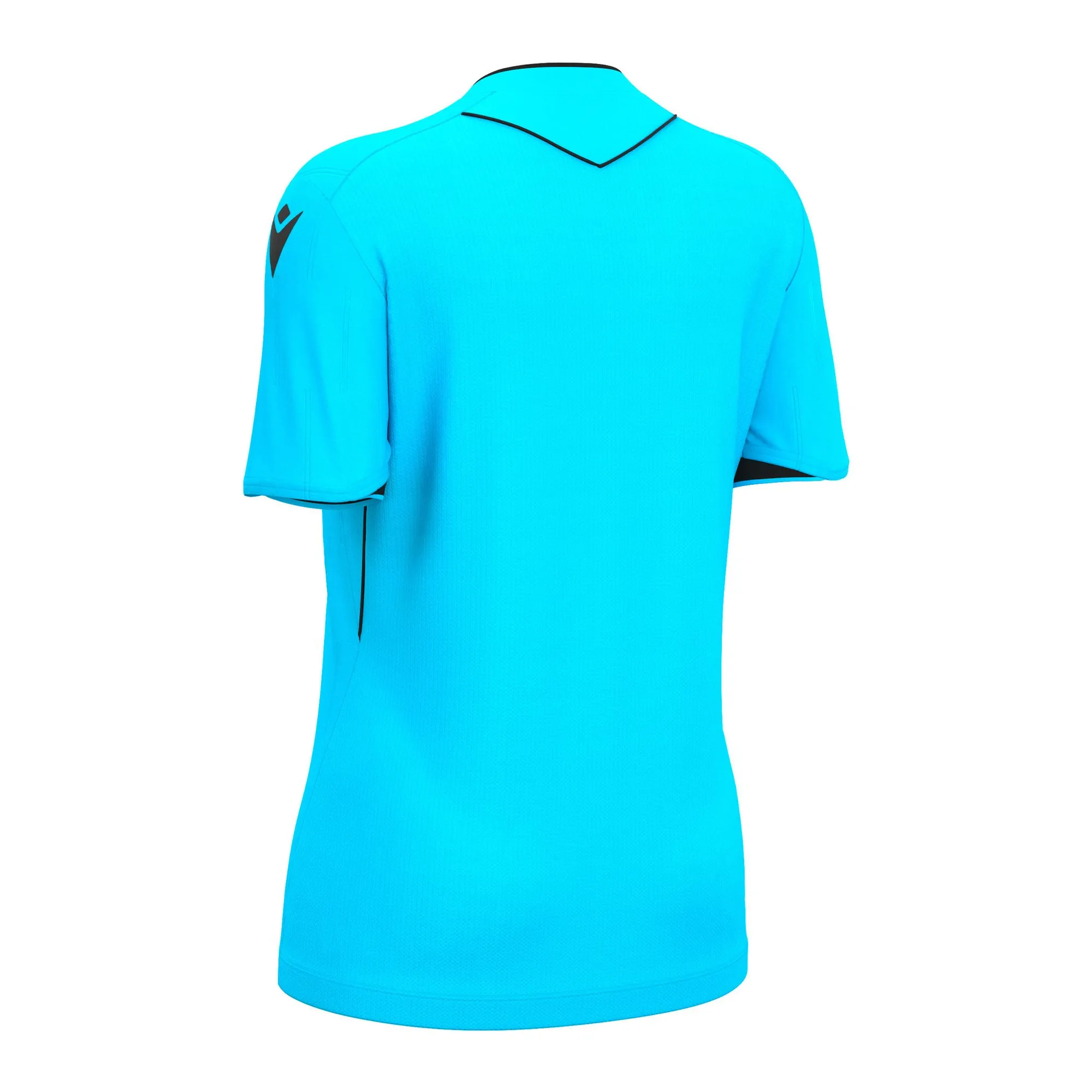 Macron Schiedsrichter Trikot Tess Eco Kurzarm Damen Neon Sky Rücken