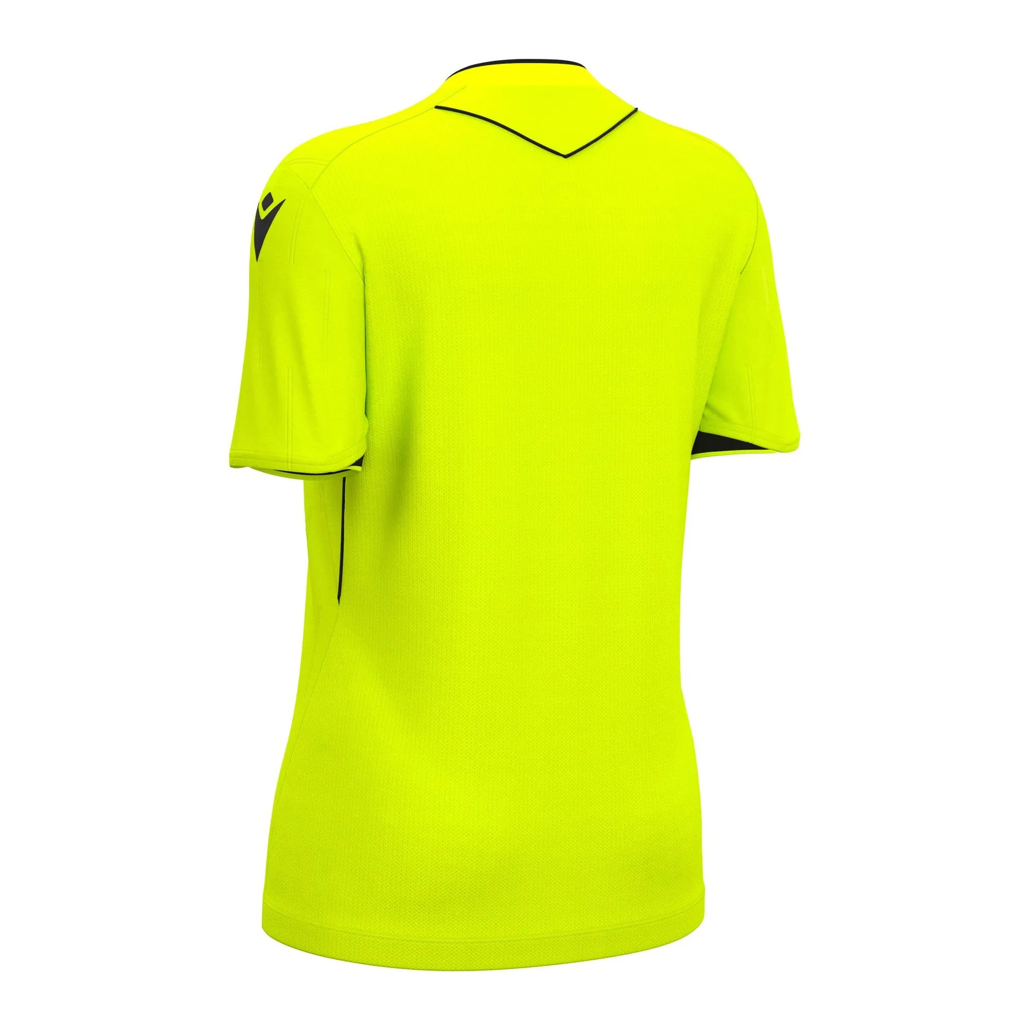 Macron Schiedsrichter Trikot Tess Eco Kurzarm Damen Neon Yellow Rücken