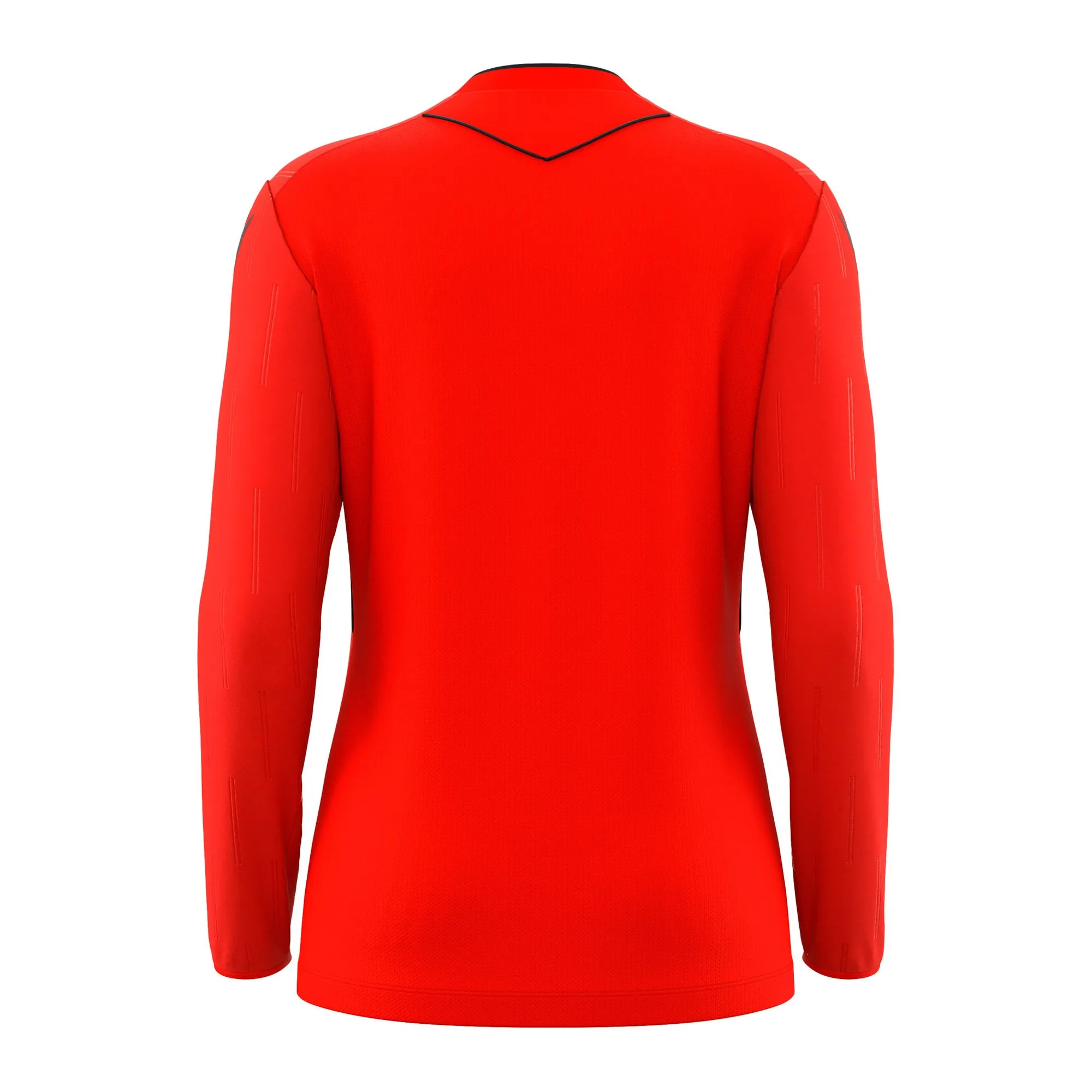 Macron Schiedsrichter Trikot Tess Eco Langarm Damen Bright Red Rücken