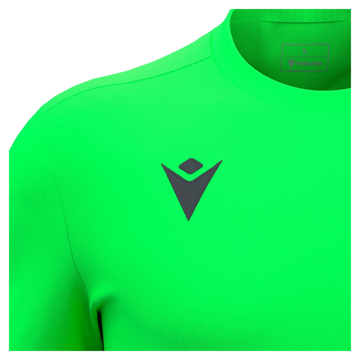Macron Trikot Void Unisex Fluorgrün Detail