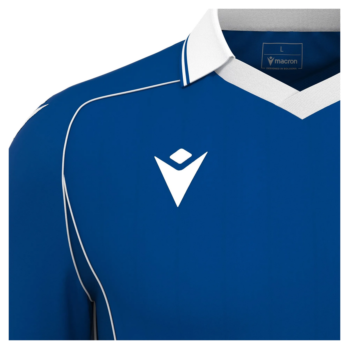 Macron Trikot Warden Eco Unisex Royal Blue-White Detail