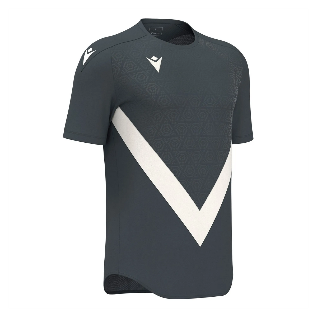 Macron Trikot WISP Unisex Anthracite-Off White Front