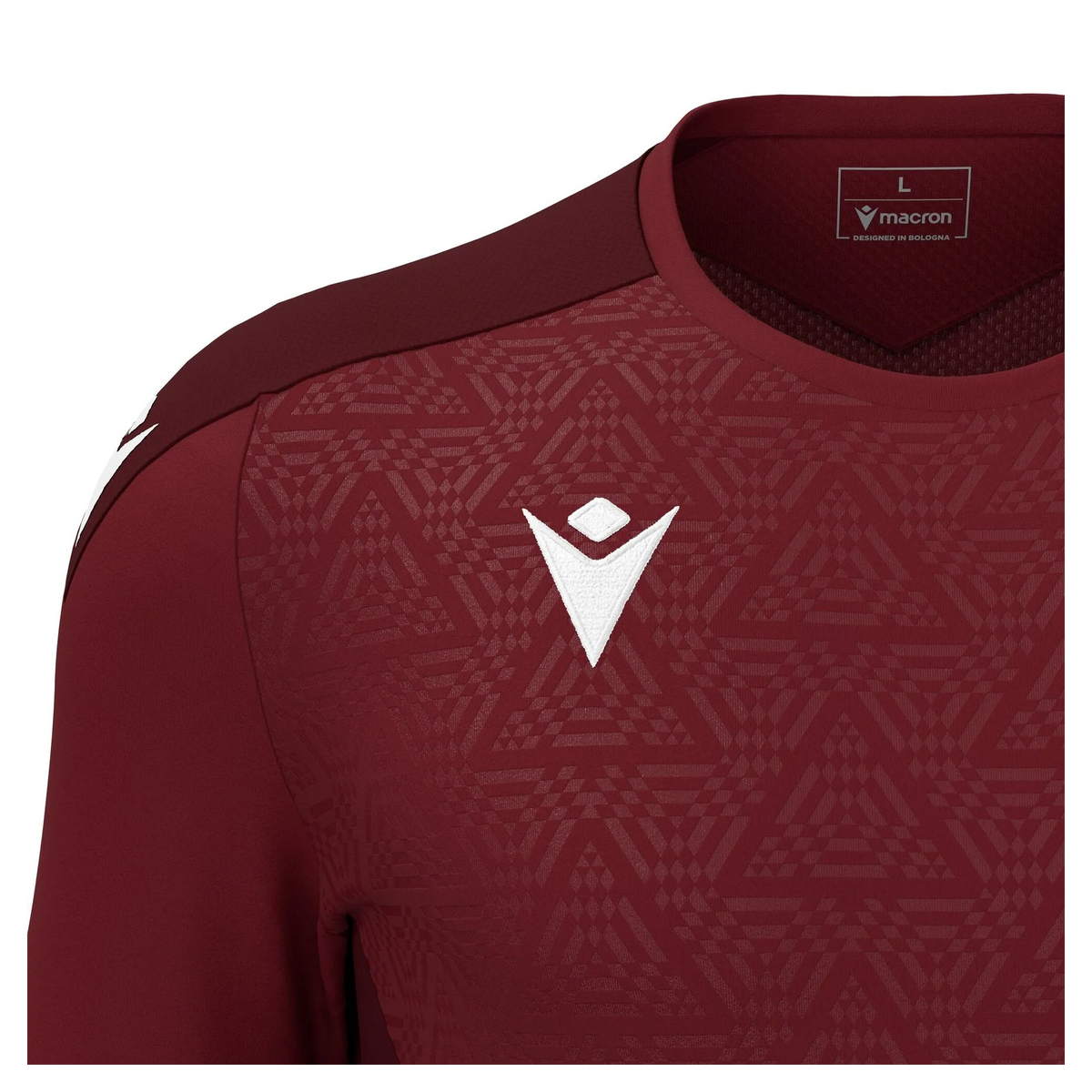 Macron Trikot WISP Unisex Cardinal-Cardinal Detail
