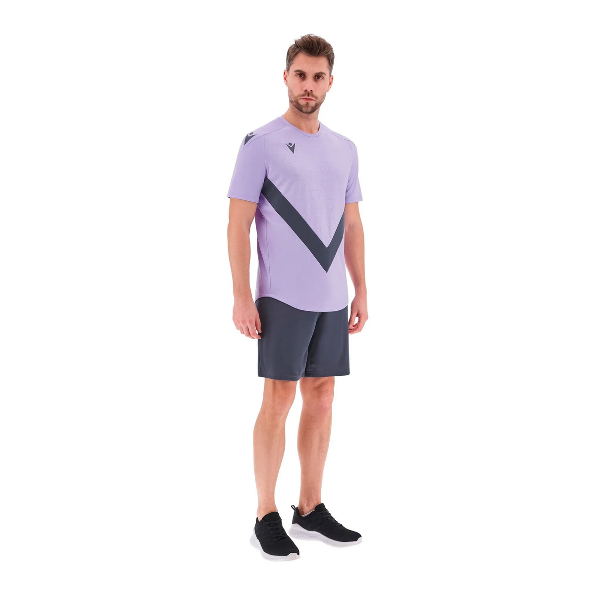 Macron Trikot WISP Unisex Lillac-Anthracite Detail