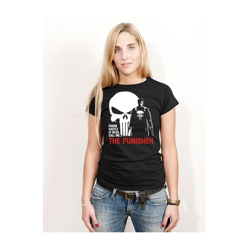 BIGTIME Marvel Avengers Marvel´s The Punisher T-Shirt Damen schwarz Front #farbe_schwarz