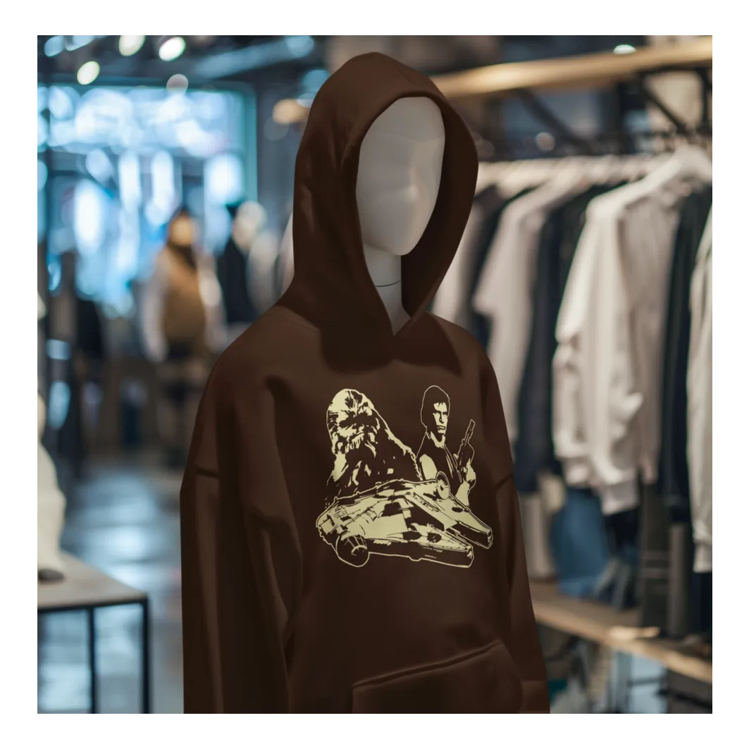 BIGTIME May the 4th Han Solo Hoodie Kinder Braun Front #farbe_braun