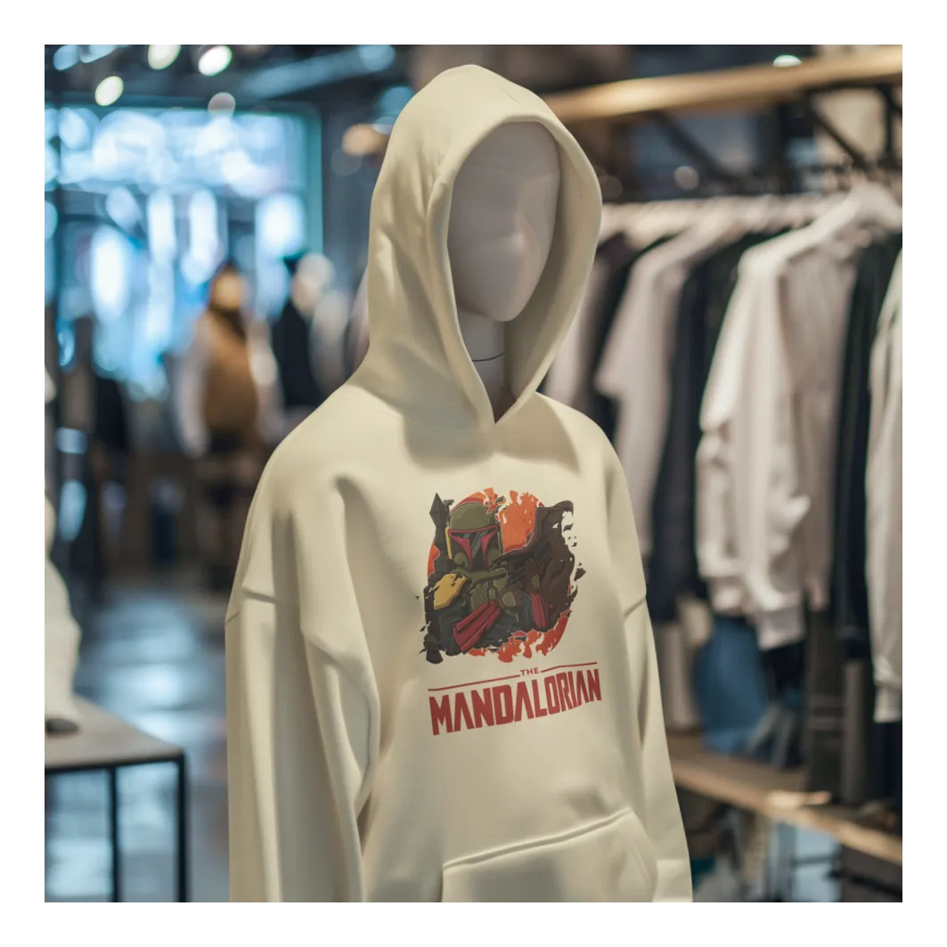 BIGTIME May the 4th Mandalorian - 1 Hoodie Unisex Sand Front #farbe_sand