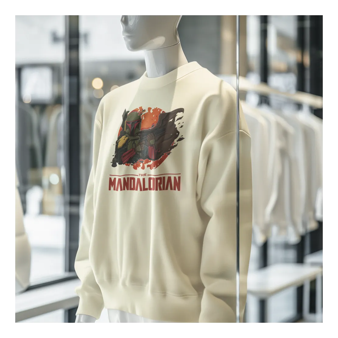 BIGTIME May the 4th Mandalorian - 1 Sweatshirt Unisex Sand Front