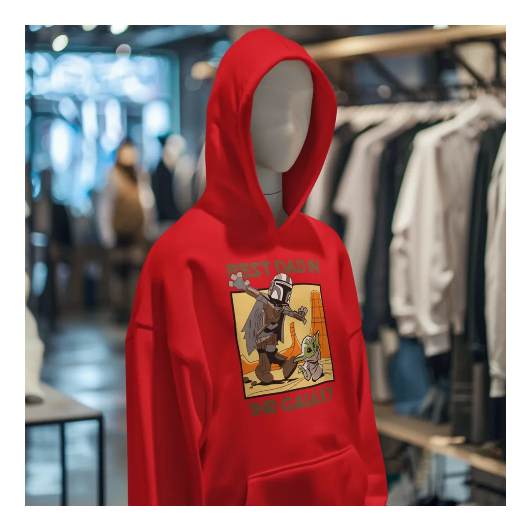 BIGTIME May the 4th Mandalorian - 3 Hoodie Kinder Rot Front #farbe_rot
