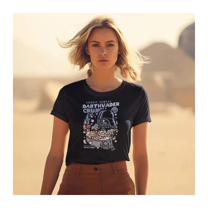 BIGTIME May the 4th Star Wars Darth Vader Crunch Cereal T-Shirt Kinder Schwarz Front