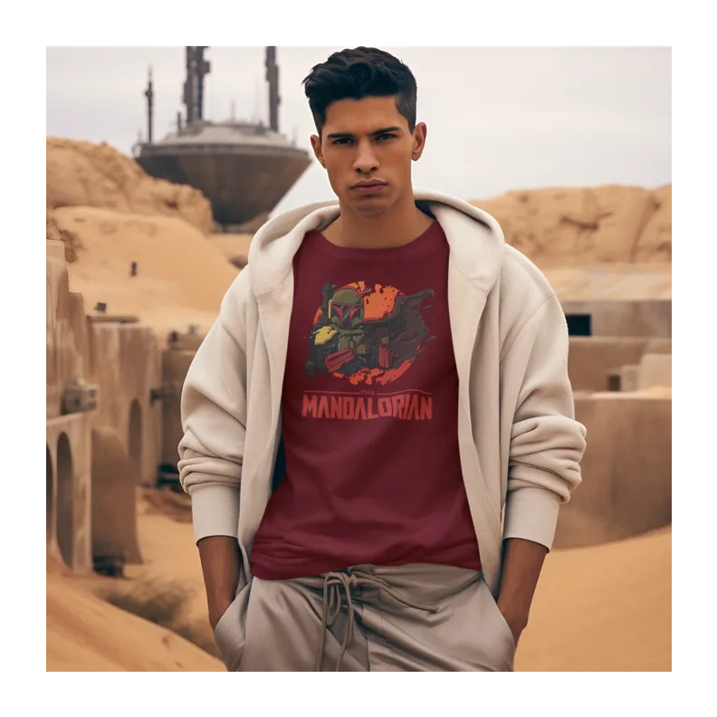 BIGTIME May the 4th Star Wars Mandalorian - 1 T-Shirt Unisex Burgundy Front