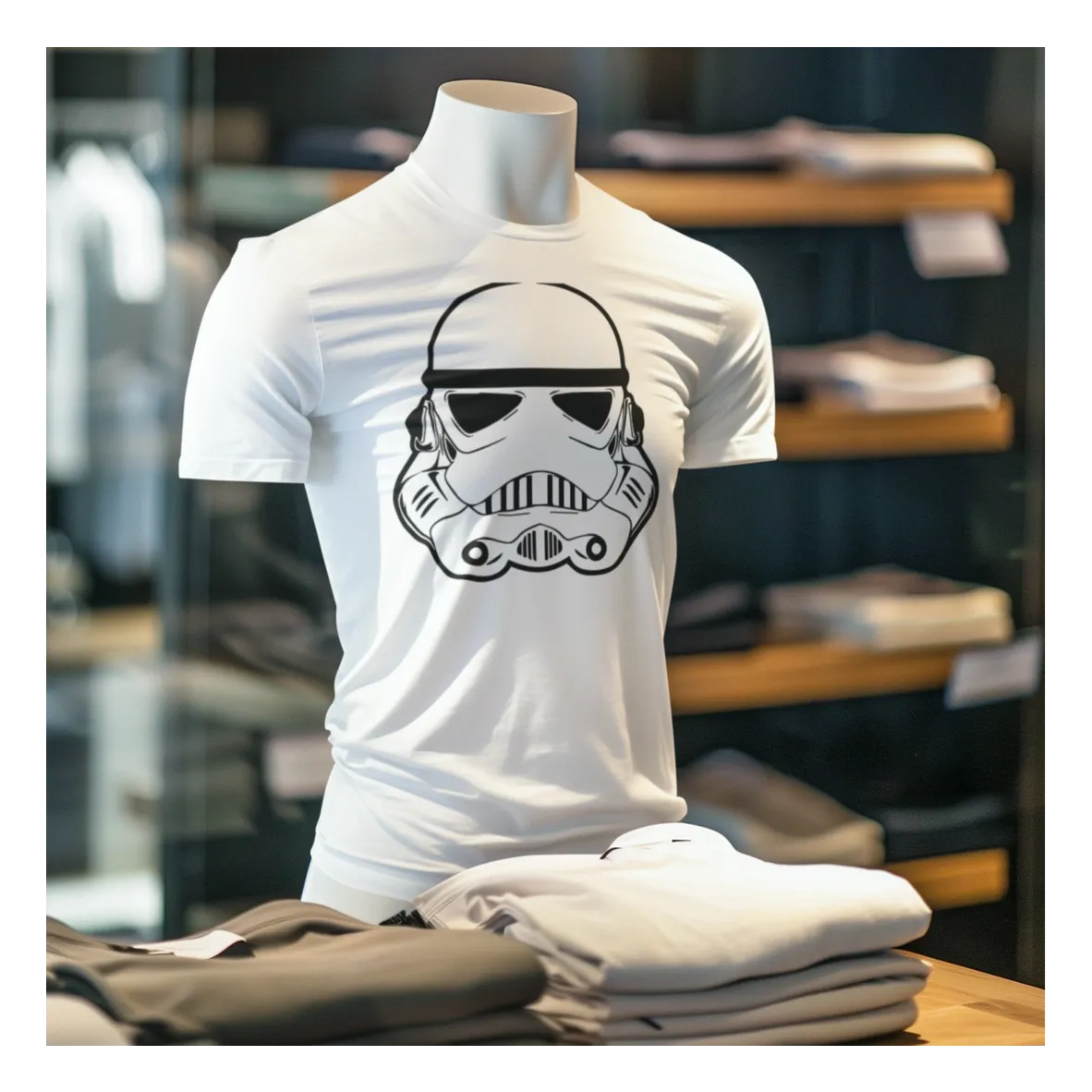 BIGTIME May the 4th Star Wars Stormtrooper - 3 T-Shirt Kinder Weiß Front